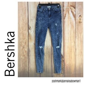 💸BERSHKA Basics Dept High Waist Skinny Jean sz 4